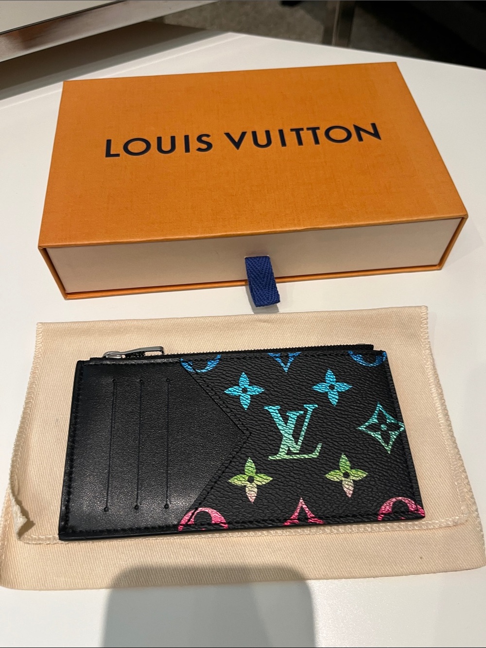 Authentic Louis Vuitton x Pharrell Williams Iridescent Coin Card Holder